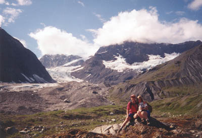 Diane and Dave in the Glacier Bay hillsides