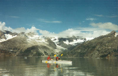 Sea kayaking in Glacier Bay