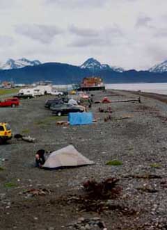 Camping on the Homer Spit