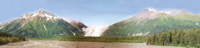 Exit Glacier from the access road.