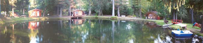 The cabins at Bear Creek Lodge