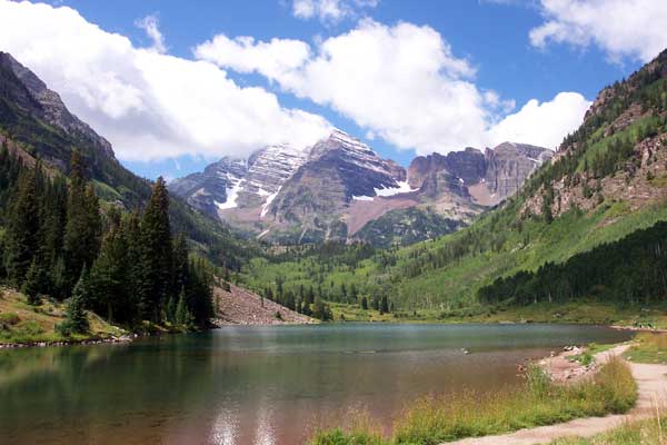 Maroon Lake and the Maroon Bells