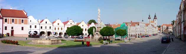 Telc's town square