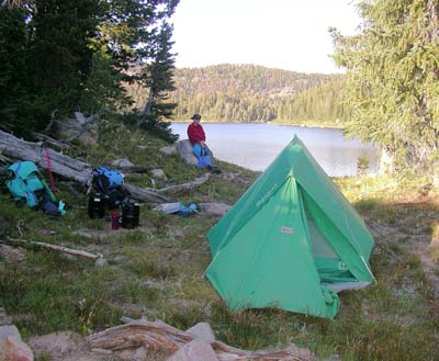 Lake Pentad campsite