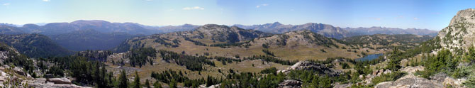 Panorama from day hike