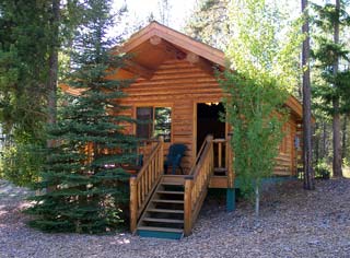 Exterior of Silver Wolf cabin