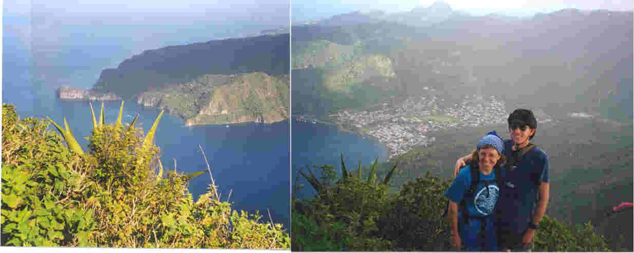 The view from the top of Petit Piton
