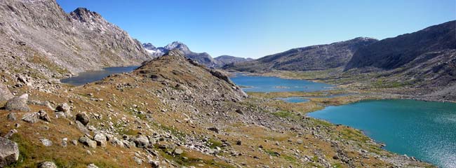 Titcomb Basin lakes