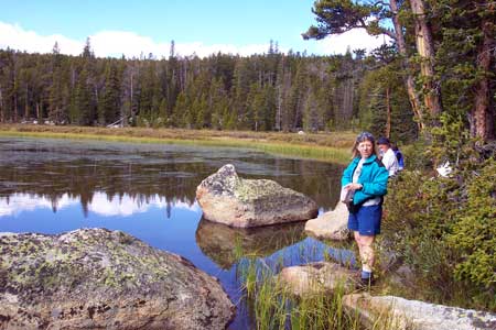 Snacks at Lower Silas Lake