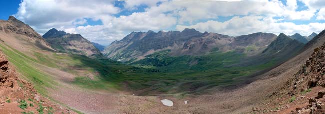 Eastward view from Maroon Pass 