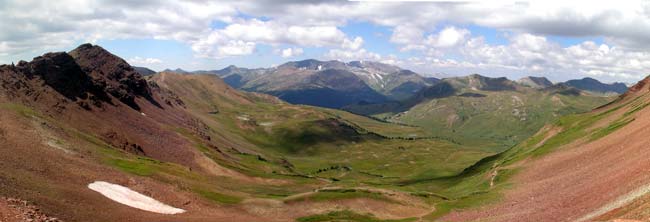 Westward view from Maroon Pass